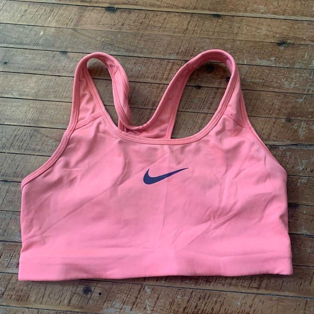 Nike pink strappy Barbiecore m Athleisure sports bra